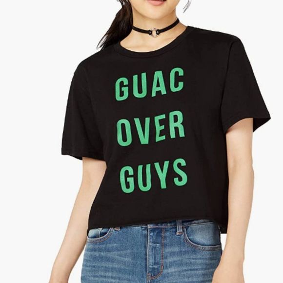 New GUAC OVER GUYS Crop Top - Picture 1 of 7